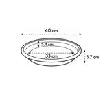 soucoupe universelle ronde 40cm transparent